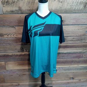 Fly Racing Shirt Mens Large Motocross Dirt biking Cycling Zipper Pouch